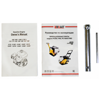 Виброплита бензиновая Brait PC90C PRO